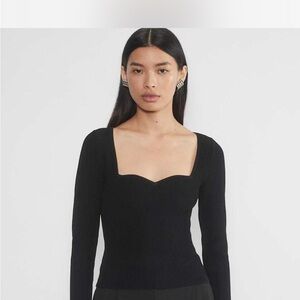 Babaton Black Long Sleeve Top